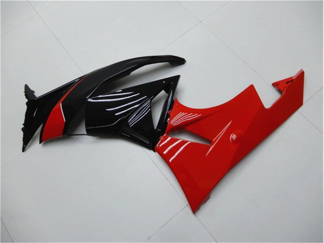 09-12 Red Black Kawasaki ZX6R Motorcycle Fairings