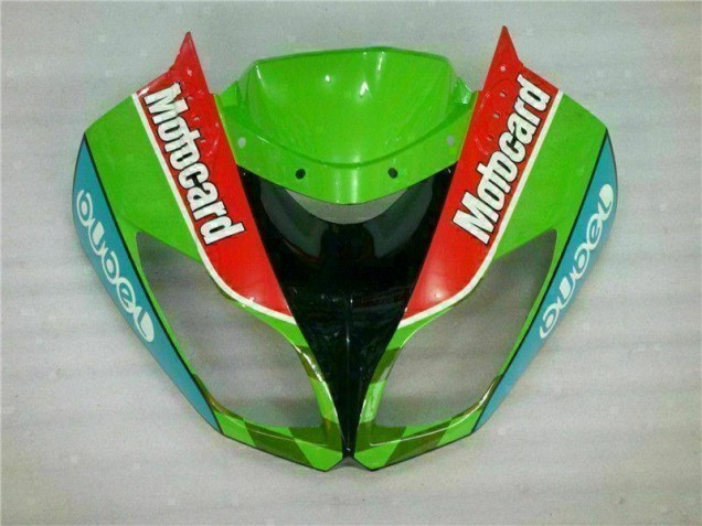 09-12 Red Green Motocard Kawasaki ZX6R Motorcycle Fairings