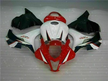 09-12 Red White Honda CBR600RR Motorcycle Fairings