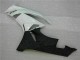 09-12 White Black Kawasaki ZX6R Motorcycle Fairing