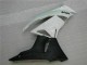 09-12 White Black Kawasaki ZX6R Motorcycle Fairing