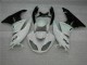 09-12 White Black Kawasaki ZX6R Motorcycle Fairing