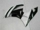 09-12 White Black Kawasaki ZX6R Motorcycle Fairings