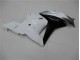 09-12 White Silver Black Honda CBR600RR Motorcycle Fairings