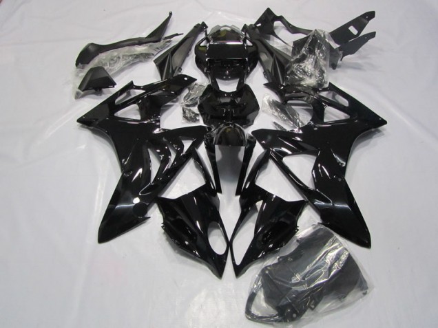 09-14 Black BMW S1000RR Motorcycle Fairing