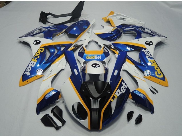 09-14 Black Blue White GoldBet BMW S1000RR Motorcycle Fairings