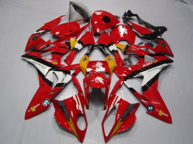 09-14 Red White BMW S1000RR Motorcycle Fairings