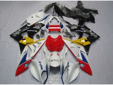 09-14 Red White Yellow BMW S1000RR Motorcycle Fairings