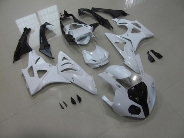 09-14 White BMW S1000RR Motorcycle Fairings