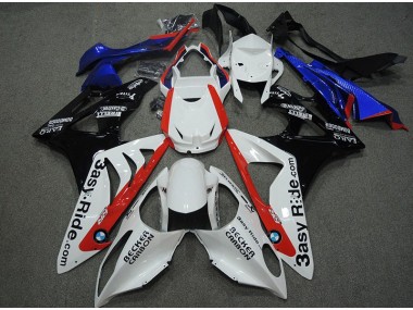 09-14 White Blue Red BMW S1000RR Motorcycle Fairings