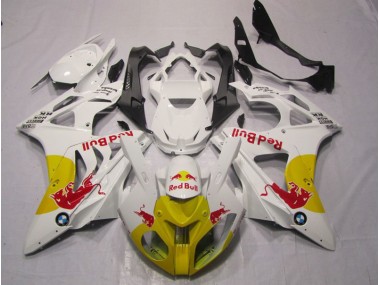 09-14 Yellow White RedBull BMW S1000RR Motorcycle Fairings