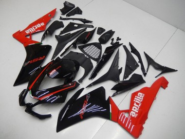 09-15 Black Red Aprilia RSV4 Motorcycle Fairing