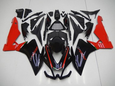 09-15 Black Red Aprilia RSV4 Motorcycle Fairings