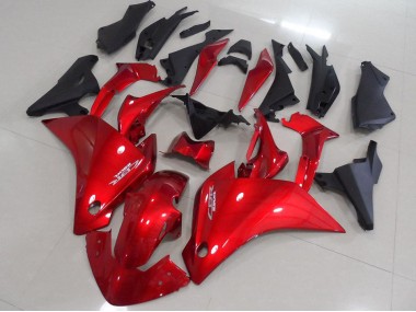 11-13 Red Matte Black Honda CBR250RR Motorcycle Fairings