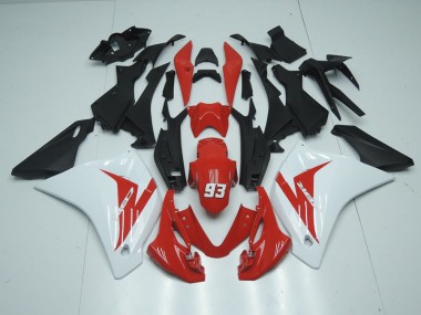 11-13 Red White 93 Honda CBR125R Motorcycle Fairings