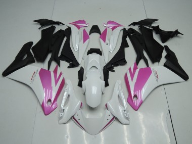 11-13 White Pink Honda CBR250RR Motorcycle Fairings