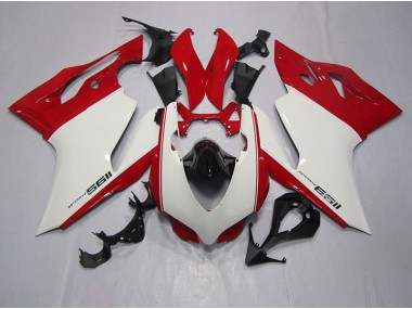 11-14 White Red Ducati 1199 Motorcycle Bodywork