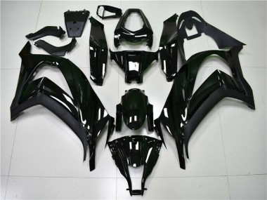 11-15 Glossy Black Kawasaki ZX10R Motorcycle Fairings