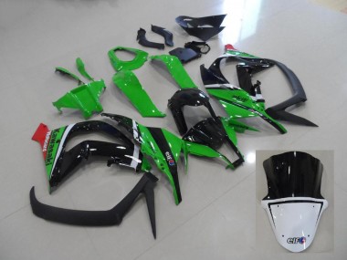 11-15 Green and Black Kawasaki ZX10R Motorcycle Fairing