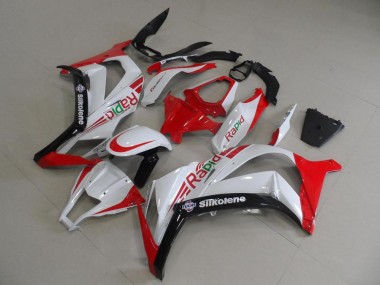 11-15 Red and White Rapid Kawasaki ZX10R Motorcycle Fairings