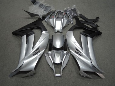 11-15 Silver Black Ninja Kawasaki ZX10R Motorcycle Fairings