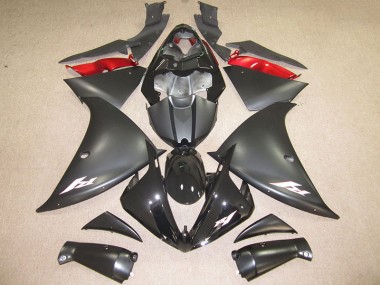 12-14 Black White Decal Yamaha YZF R1 Motorcycle Fairings