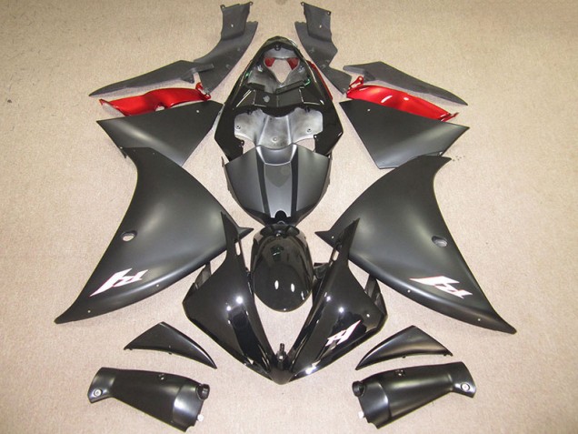 12-14 Black White Decal Yamaha YZF R1 Motorcycle Fairings