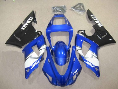 12-14 Blue Black White Yamaha YZF R1 Motorcycle Fairing