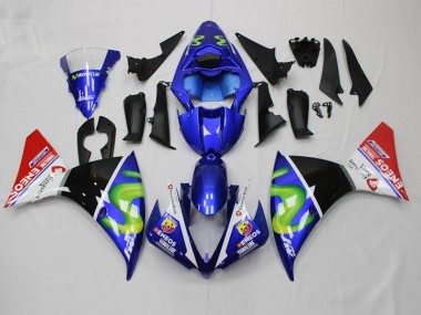 12-14 Blue White Black Red Yamaha YZF R1 Motorcycle Fairings