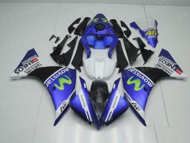 12-14 Blue White Black Yamaha YZF R1 Motorcycle Fairings