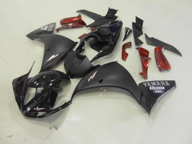 12-14 Matte Black Yamaha YZF R1 Motorcycle Bodywork