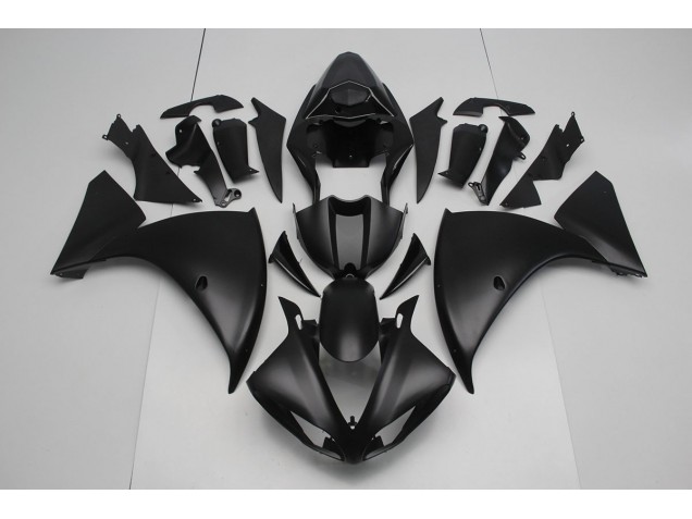 12-14 Matte Black Yamaha YZF R1 Motorcycle Fairing