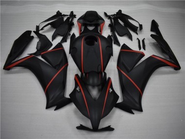 12-16 Matte Black Red Honda CBR1000RR Motorcycle Fairings