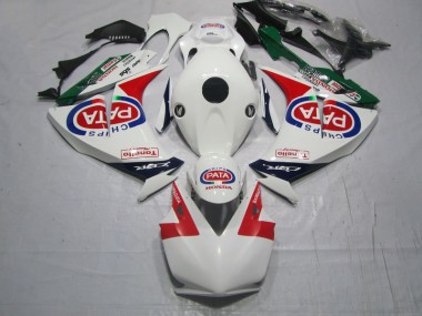 12-16 Red White PATA Honda CBR1000RR Motorcycle Fairings