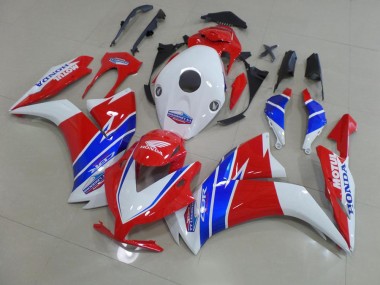 12-16 White Red TT Legend Honda CBR1000RR Motorcycle Fairings