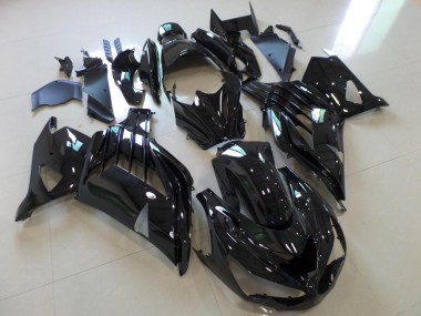 12-21 Glossy Black Kawasaki ZX14R ZZR1400 Motorcycle Fairings