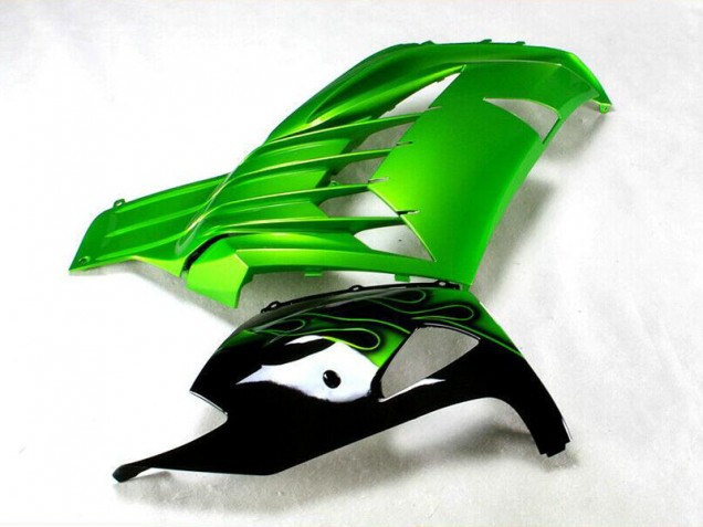 12-21 Green Black Kawasaki ZX14R ZZR1400 Motorcycle Fairings