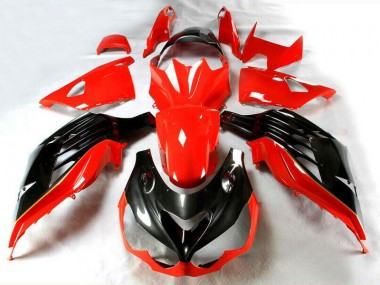 12-21 Red Kawasaki ZX14R ZZR1400 Motorcycle Fairings