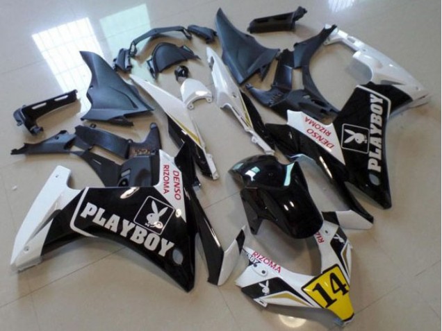 13-15 Black Playboy 14 Honda CBR500RR Motorcycle Fairings