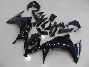 13-16 Black Kawasaki ZX300R Motorcycle Fairings