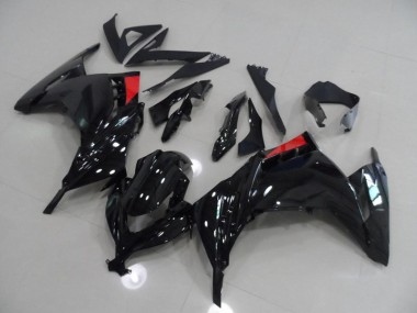 13-16 Black Red Kawasaki ZX300R Motorcycle Fairings