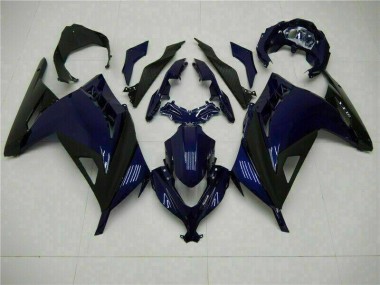 13-16 Blue Black Kawasaki EX300 Motorcycle Fairings