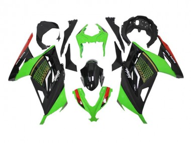 13-16 Green Black Kawasaki EX300 Motorcycle Fairings