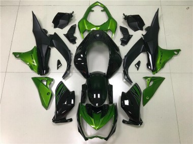 13-16 Green Black Kawasaki Z800 Motorcycle Fairing