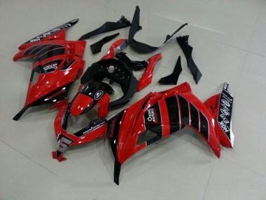 13-16 Red Black Airfore Kawasaki ZX300R Motorcycle Fairings