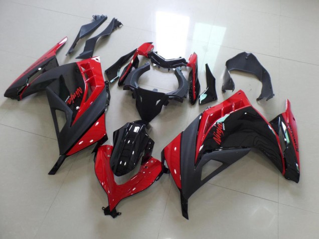 13-16 Red Black Kawasaki ZX300R Motorcycle Fairings