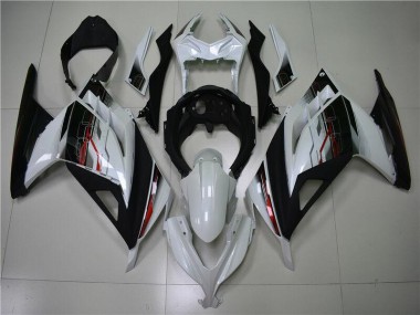 13-16 White Black Kawasaki EX300 Motorcycle Fairings