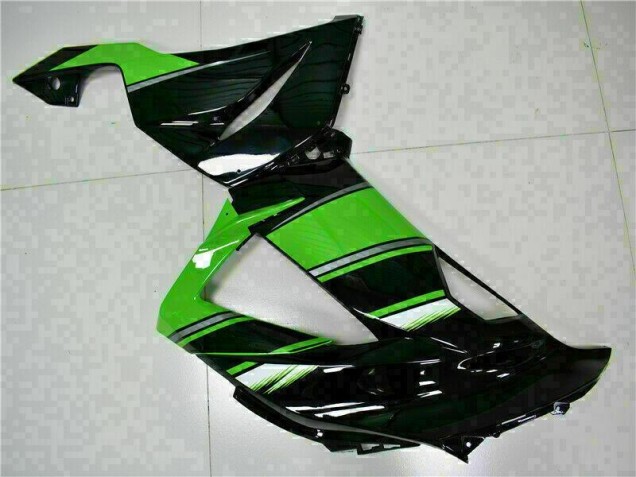 13-18 Black Green Kawasaki ZX6R Motorcycle Fairings