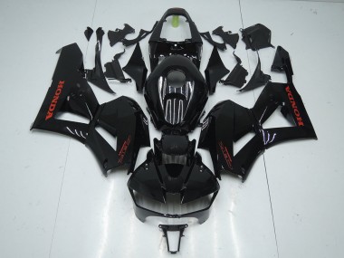 13-21 Glossy Black with Red Sticker Honda CBR600RR Motorcycle Fairings