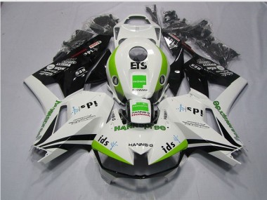 13-21 White Green Hannspree ETS Honda CBR600RR Motorcycle Fairings